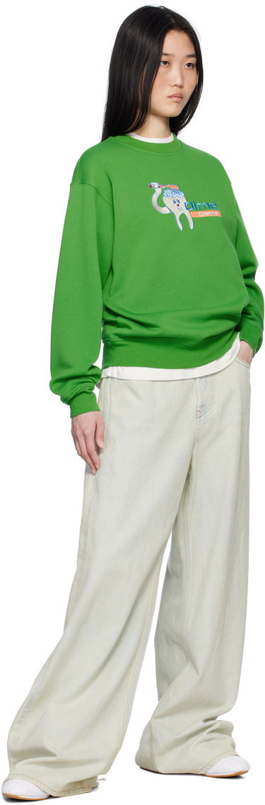 Mikina Dime Dental Care Crewneck Sweatshirt Zelené | DIMEHO2452GRN, 3