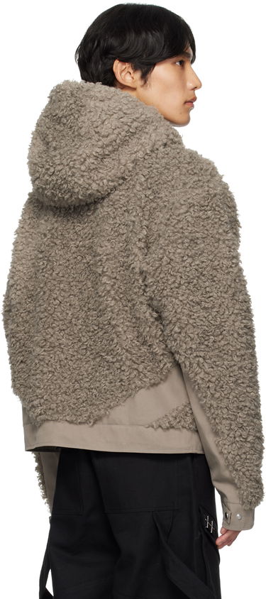 Bunda HELIOT EMIL Heliot Emil Chiaroscuro Fleece Hooded Jacket Šedá | PREAW25_M_02_155_DST19, 2