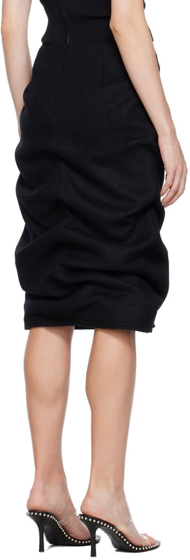 Sukňa We11done We11done Tucked Midi Skirt Čierna | WD-SK3-23-211-W-BK, 2