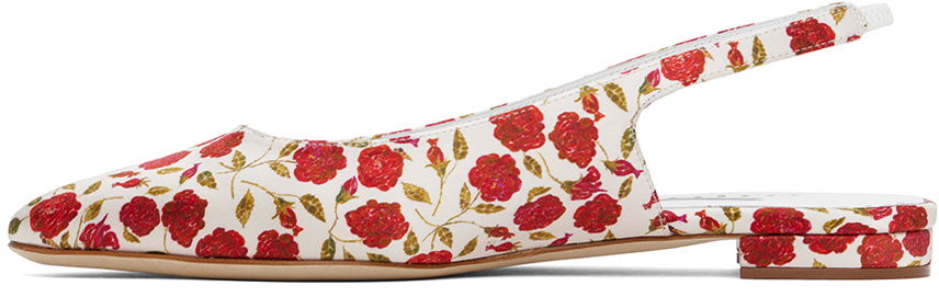 Manolo Blahnik Sawra Slingback Ballerina Flats