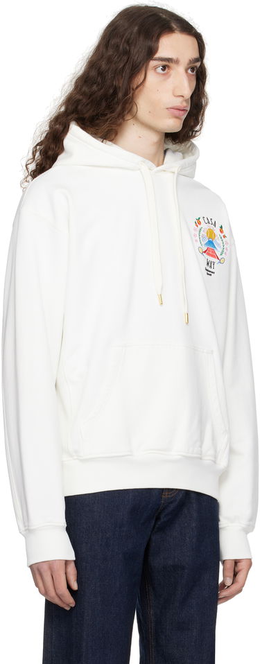 Mikina Casablanca Casablanca 'Casa Way' Mountain Hoodie Biela | MPF25-JTP-292-01, 1