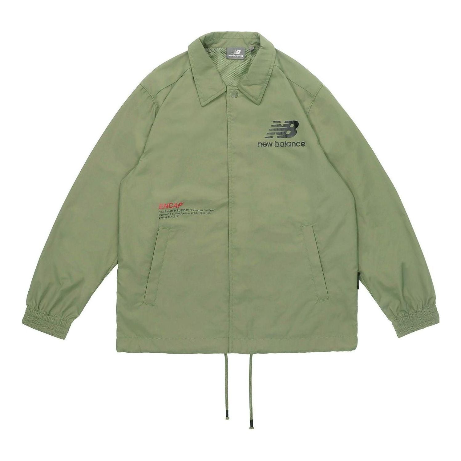 Vetrovka New Balance Casual Lifestyle Coach Jacket Zelené | NAA24013-KH, 0