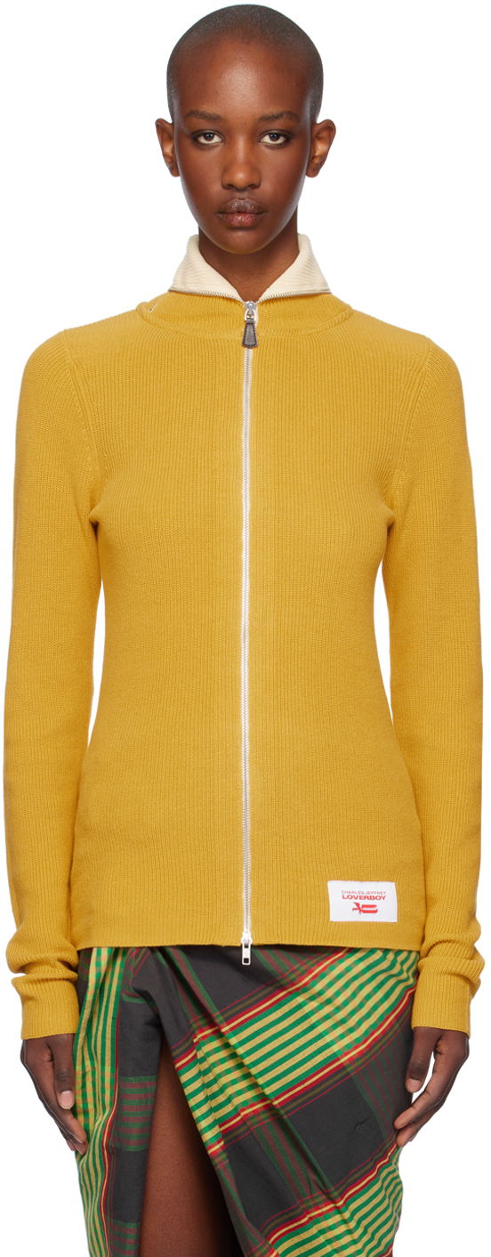Sveter Charles Jeffrey Loverboy LOVERBOY Zip Sweater Žltá | 42090101, 0