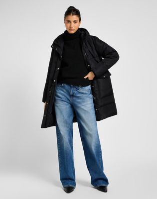 Parka Lee Long Puffer Jacket Čierna | 112355161, 1