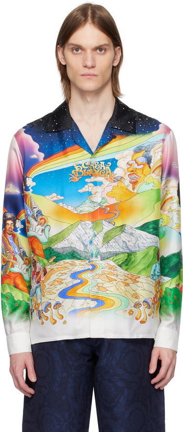 Košeľa Casablanca Casablanca 'La Musique' Print Silk Shirt Rôznofarebný | U-MS25-SH-006-07, 0