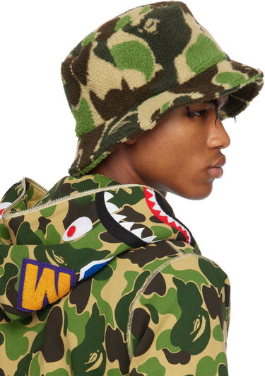 Klobúk BAPE A Bathing Ape ABC Camo Boa Fleece Bucket Hat Modrá | 001HTK801006M, 4