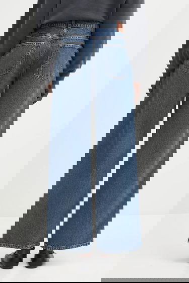 Džínsy Anine Bing Manon High-Waist Wide-Leg Jeans Modrá | A.06.10617, 2