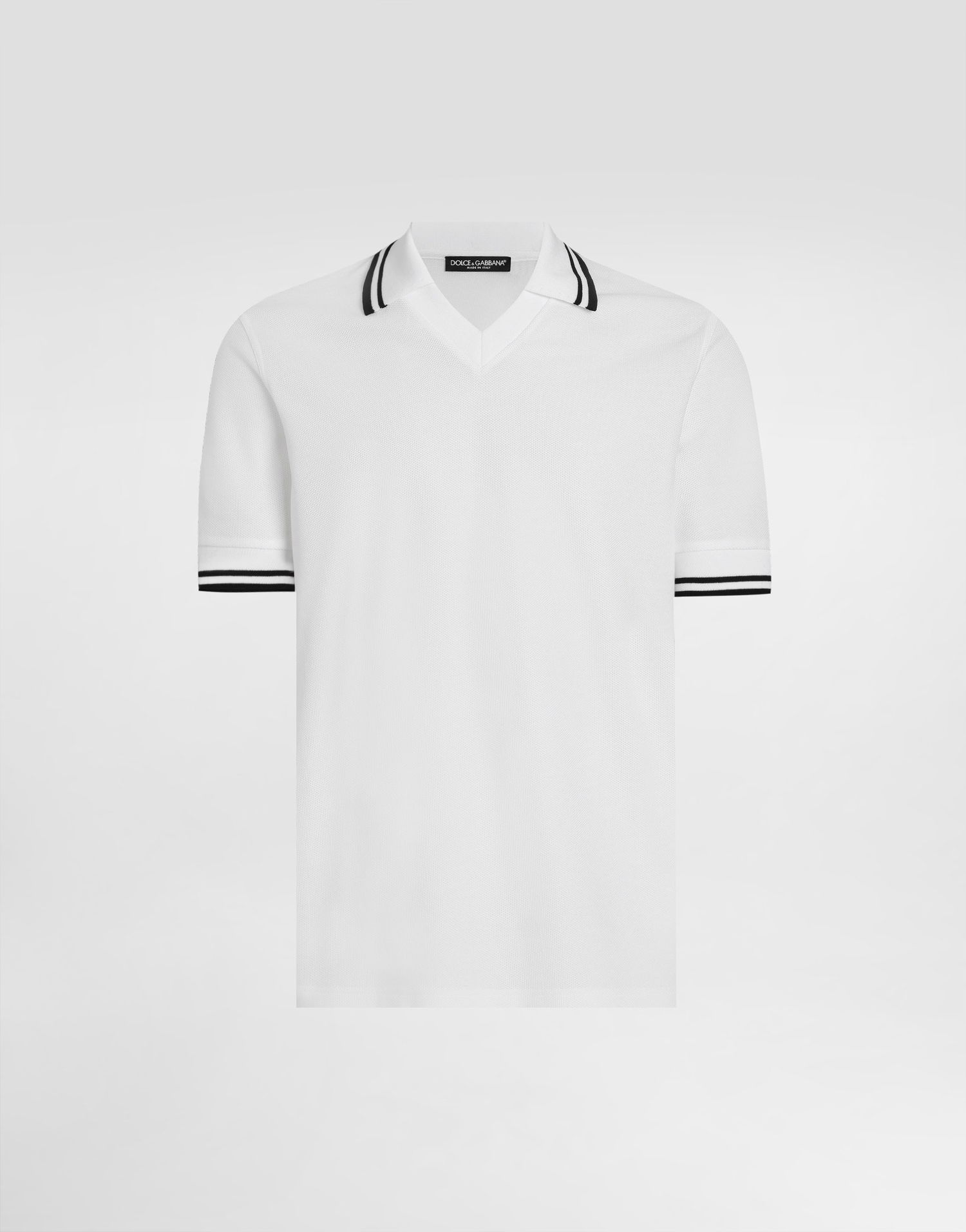 Polo tričko Dolce & Gabbana Dolce & Gabbana Piqué Polo Shirt 52 Biela | G8SX9THU7UTW0800, 0