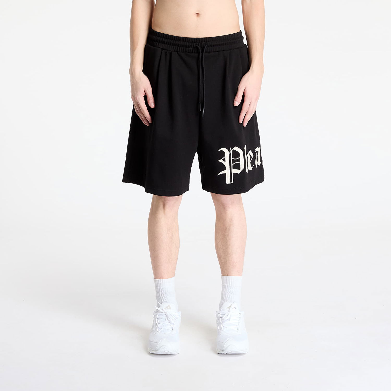 Šortky Pleasures Pleasures Oe Wide Shorts Čierna | P25SP035 BLACK, 0