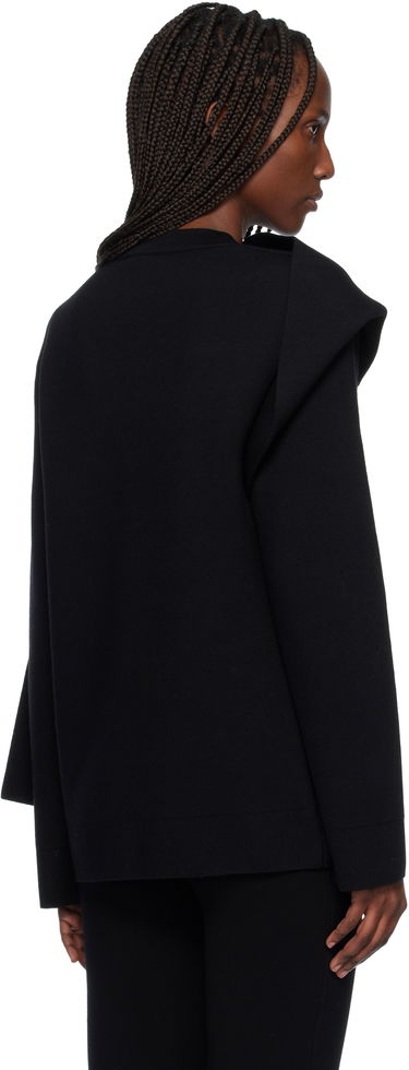 Sveter Courrèges Scarf Oversized Wool Sweater Čierna | 425MPU252FI0036, 2