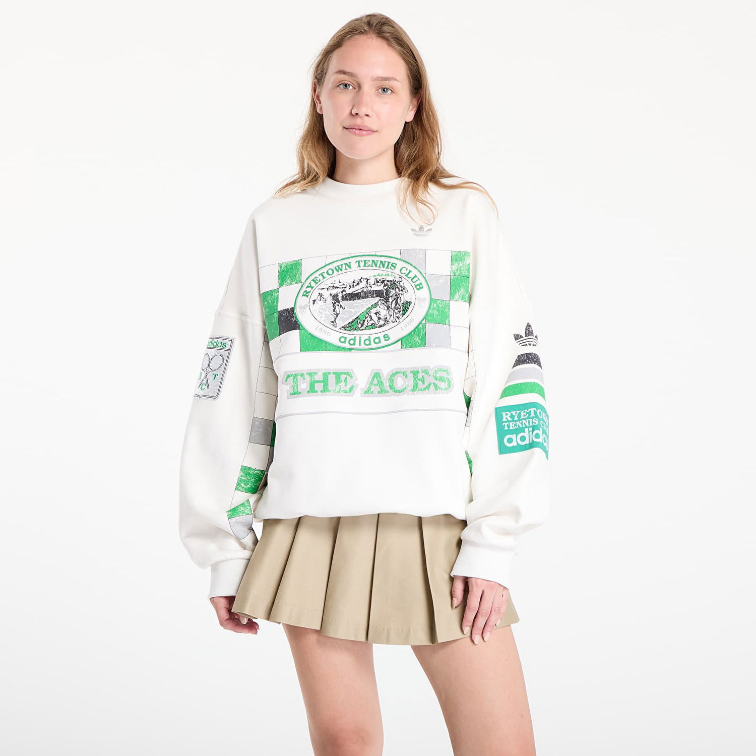 Mikina adidas Originals Archive Court Sweatshirt Biela | JW0149, 0