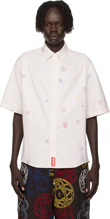 Košeľa KENZO Kenzo Paris Futura 2000 Edition Embroidered Shirt Biela | FF65CH1279IJ, 0