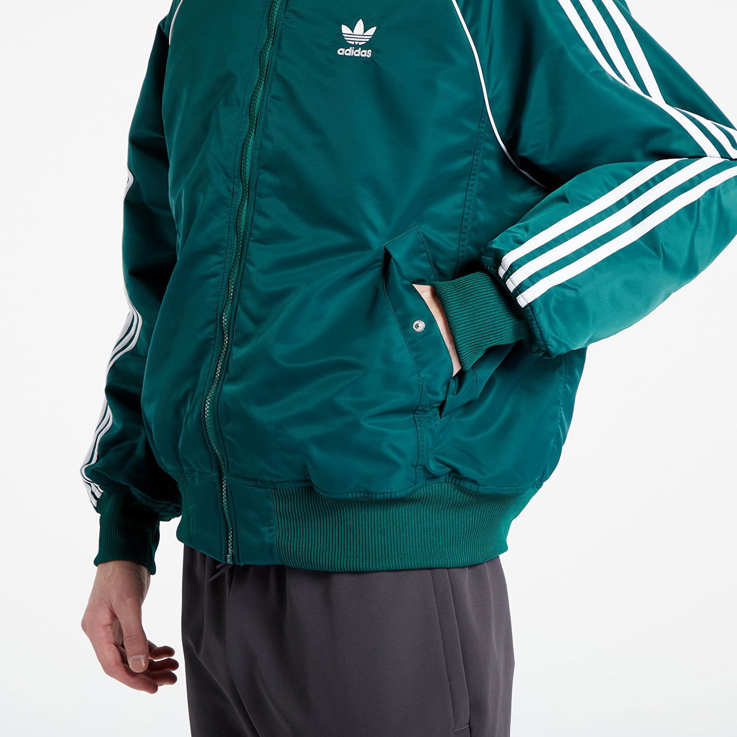 Bomber bunda adidas Originals Premium College Bomber Jacket Zelené | HZ0693, 1