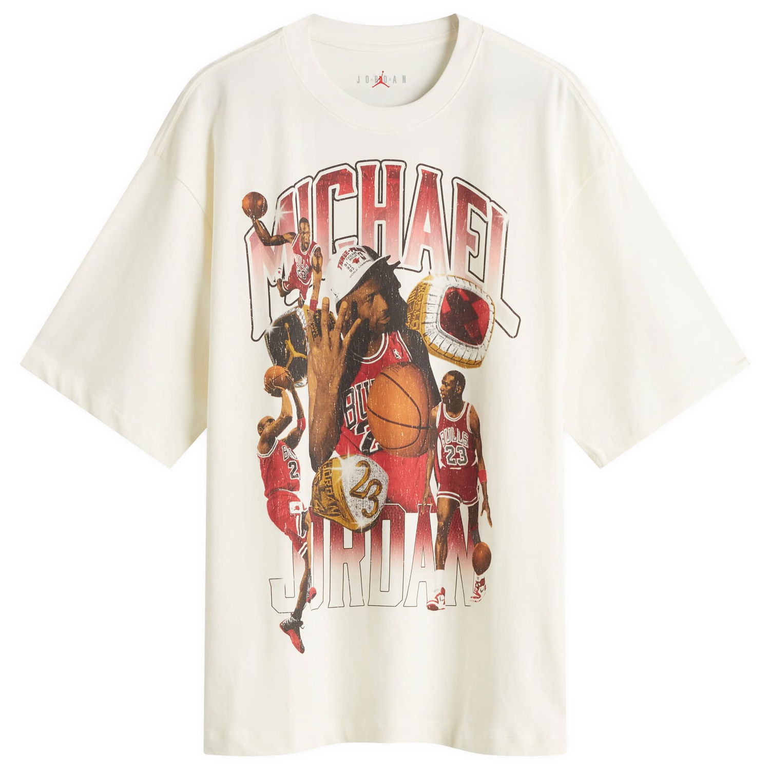 Tričko Jordan Jordan Essential 85' Crew Photo T-Shirt Béžová | HM7131-133, 0