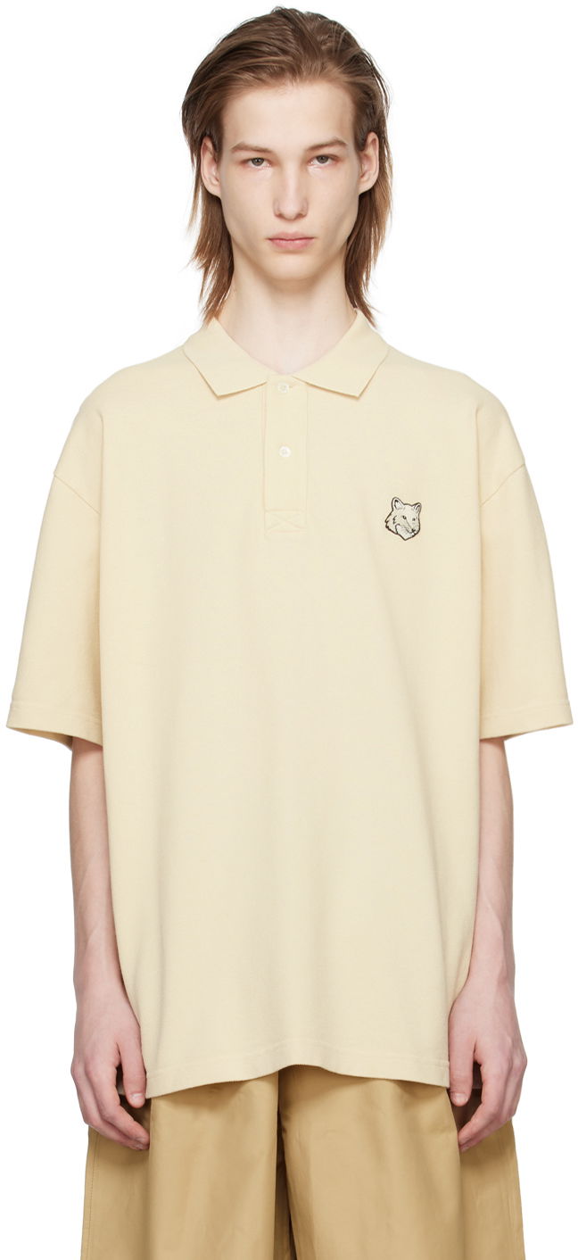 Polo tričko MAISON KITSUNÉ Maison Kitsuné Bold Fox Head Polo Žltá | MM00202KJ7010P205, 0
