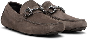 Tenisky a topánky FERRAGAMO Salvatore Ferragamo Gancini Ornament Driver Loafers Šedá | 778798, 3