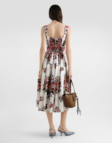 Šaty Dolce & Gabbana Dolce & Gabbana Flower Bouquet-print Cotton Dress Rôznofarebný | F6TTGTHS5UUHA5ZO, 2