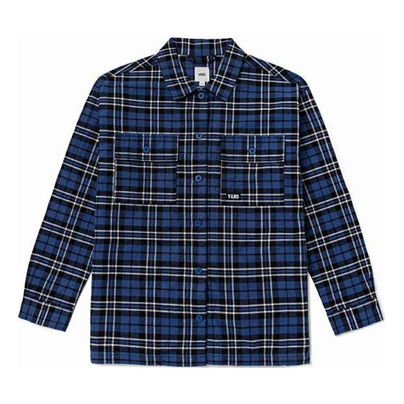 Košeľa Vans Contrasting Colors Plaid Shirt Modrá | VN0A7TNT2T9, 0