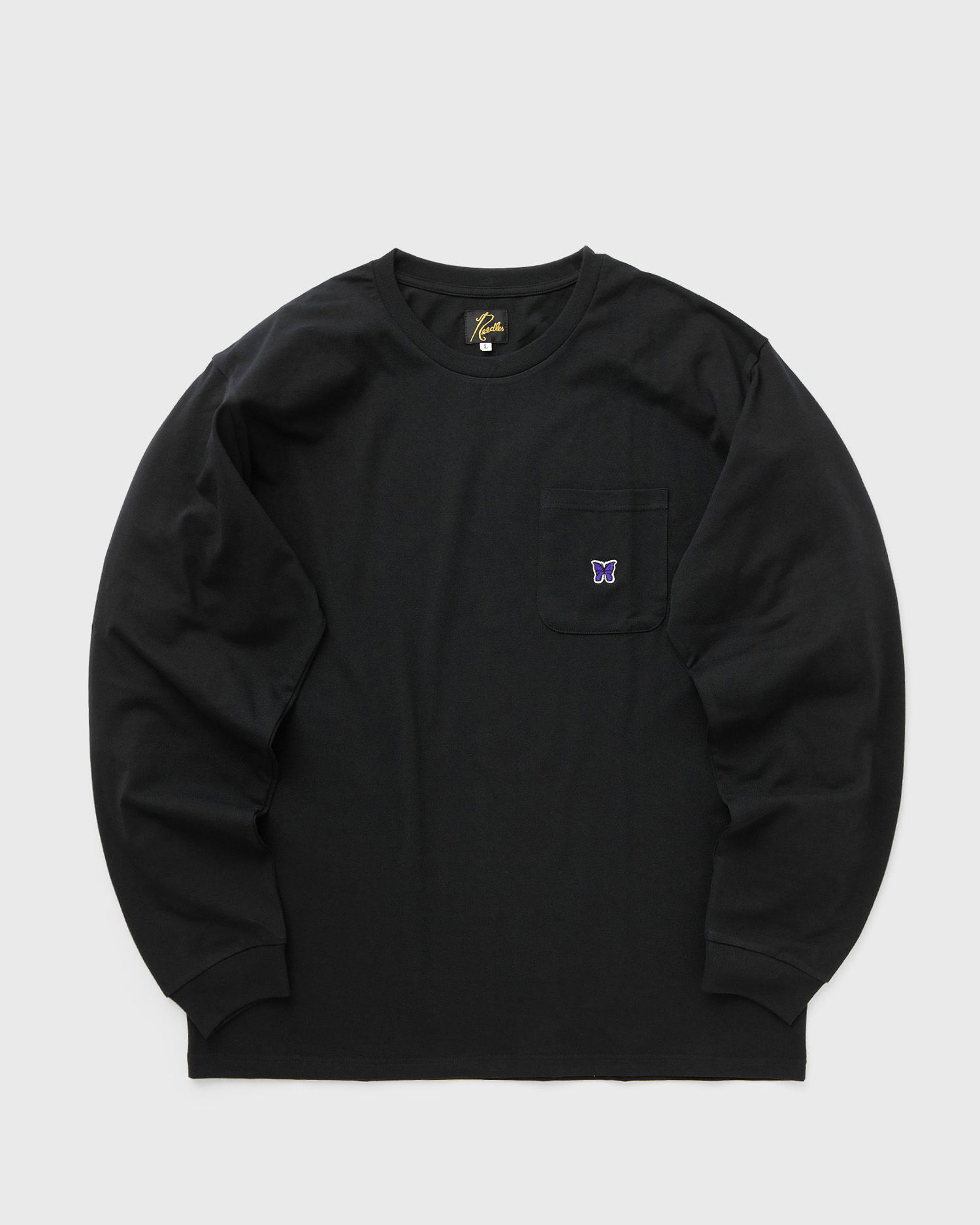 Tričko Needles Crew Neck Poly Jersey Čierna | PU307-C-BLACK, 0