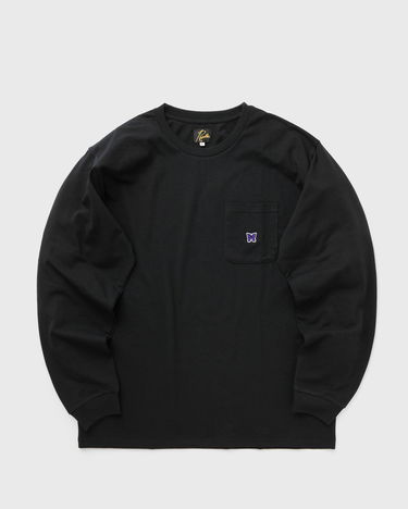 Tričko Needles Crew Neck Poly Jersey Čierna | PU307-C-BLACK, 0
