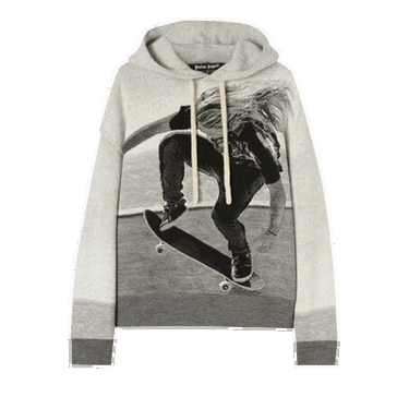 Mikina Palm Angels Skater Hoodie Šedá | PMHA055F22KNI0010810, 0