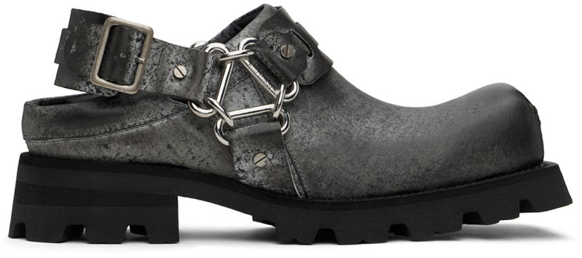 Oblečenie Acne Studios Acne Studios Leather Buckle Slip-On Loafers Šedá | BD0332-