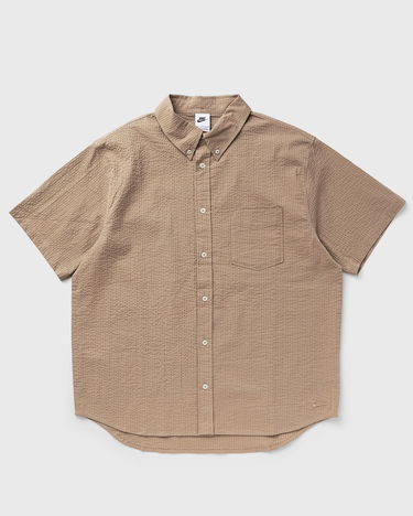 Košeľa Nike Life Short-Sleeve Seersucker Button-Down Shirt men Shortsleeves Béžová | FN3222-247, 0