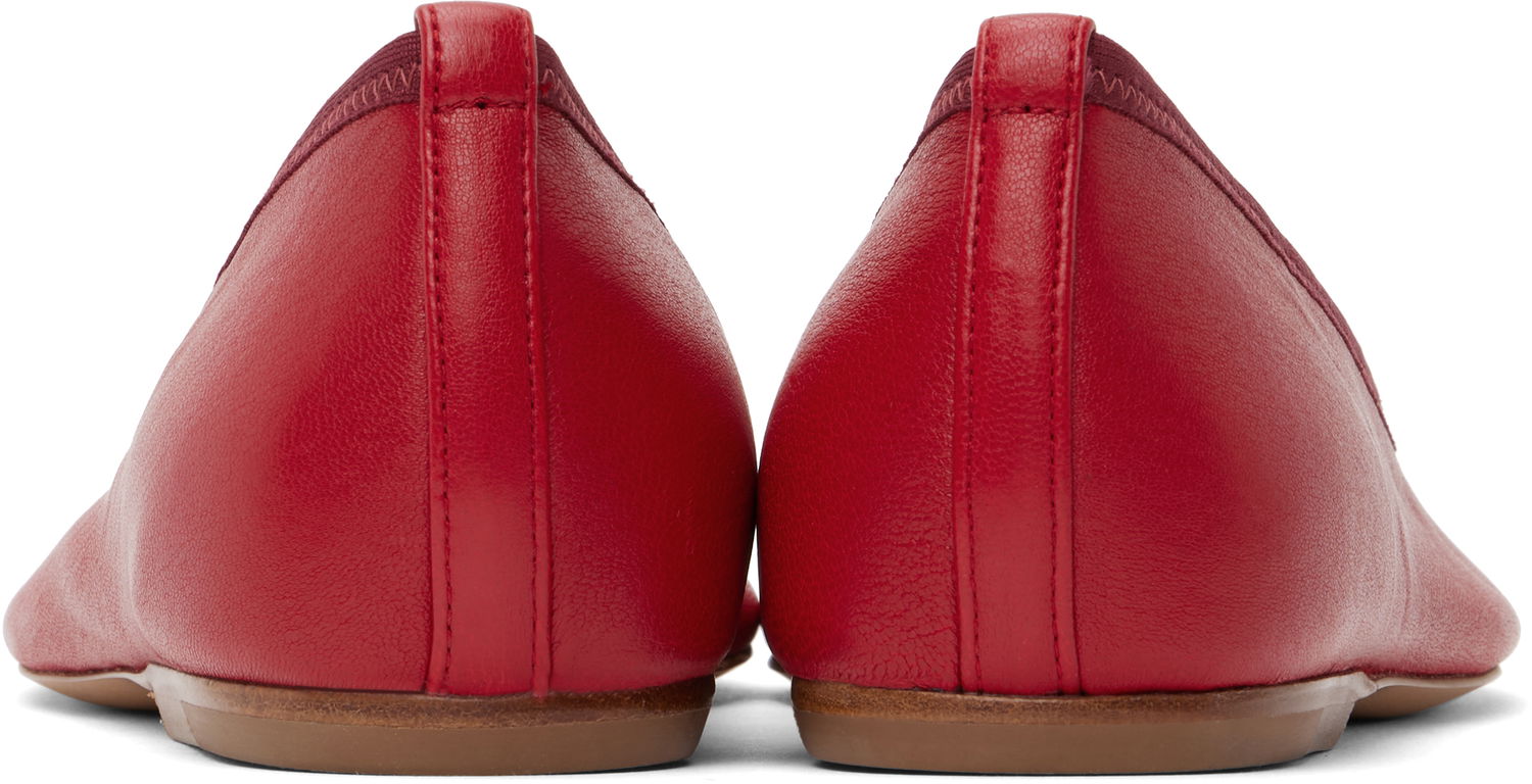 Šaty Dries Van Noten Dries Van Noten Leather Ballerina Flats Červená | WS251-1634-140, 1
