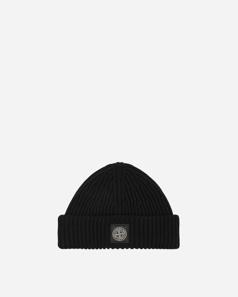 Kulicha Stone Island Wool Beanie Black Čierna | 8115N22C3 A0029