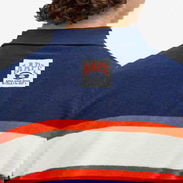Polo tričko AAPE by A Bathing Ape AAPE Stripe Polo Shirt, Size Large Rôznofarebný | AAPPOM1489XXMNYX, 5