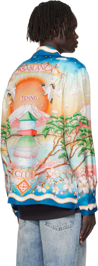 Košeľa Casablanca Casablanca 'Tennis Club' Silk Print Long Sleeve Shirt Rôznofarebný | U-MPF25-SH-006-01, 2