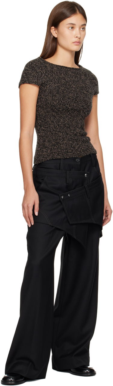 Nohavice Andersson Bell Crossover Wrap Tailored Trousers Čierna | apa862w, 3