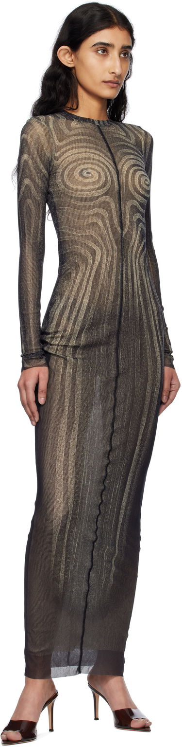 Šaty Jean Paul Gaultier Jean Paul Gaultier 'The Long Spirale' Maxi Dress Čierna | 25/34-F-RO390-T587-000203, 3