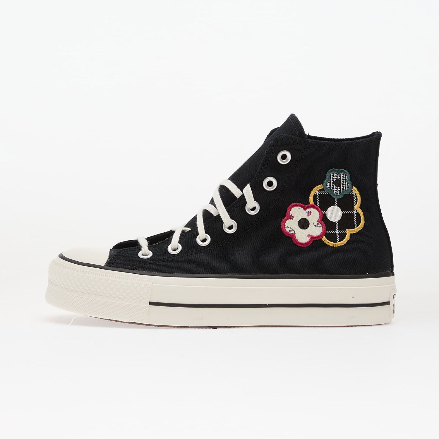 Tenisky a topánky Converse Chuck Taylor All Star Lift Platform Floral Patchwork Hi Čierna | A15534C, 0