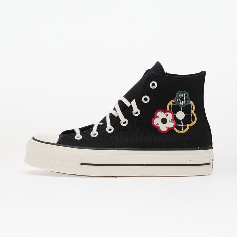 Tenisky a topánky Converse Chuck Taylor All Star Lift Platform Floral Patchwork Hi Čierna | A15534C