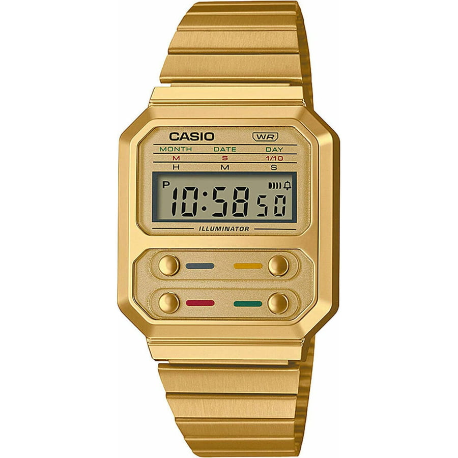 Hodinky CASIO A 100WEG-9AEF Metalická | 076152, 0