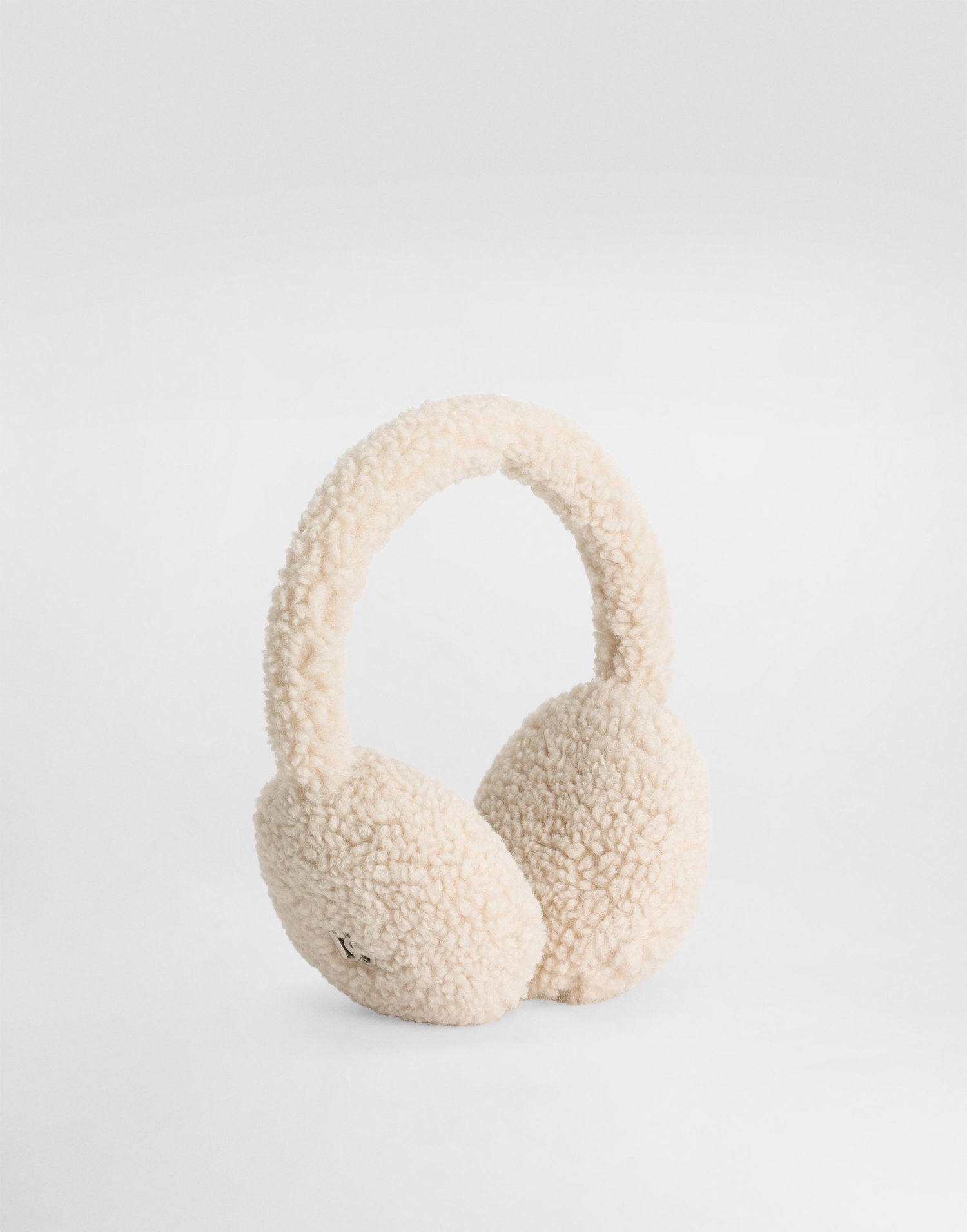 Doplnky Dolce & Gabbana Dolce & Gabbana Fur-like Earmuffs with DG Logo Béžová | LB7A36FUP7KW3789, 0