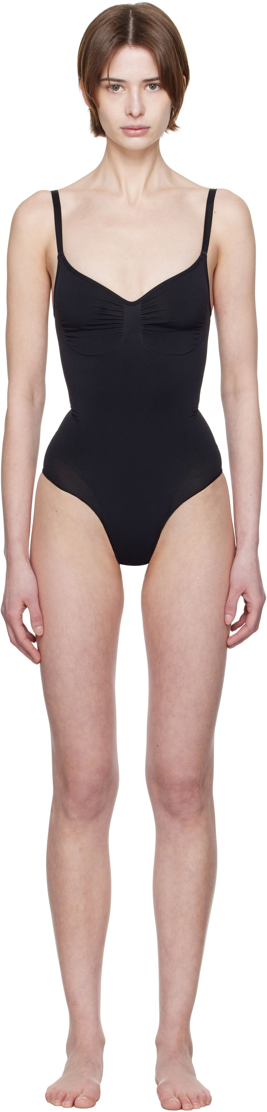 Body SKIMS SKIMS Seamless Sculpt Brief Bodysuit Čierna | BD-BRF-3370, 0