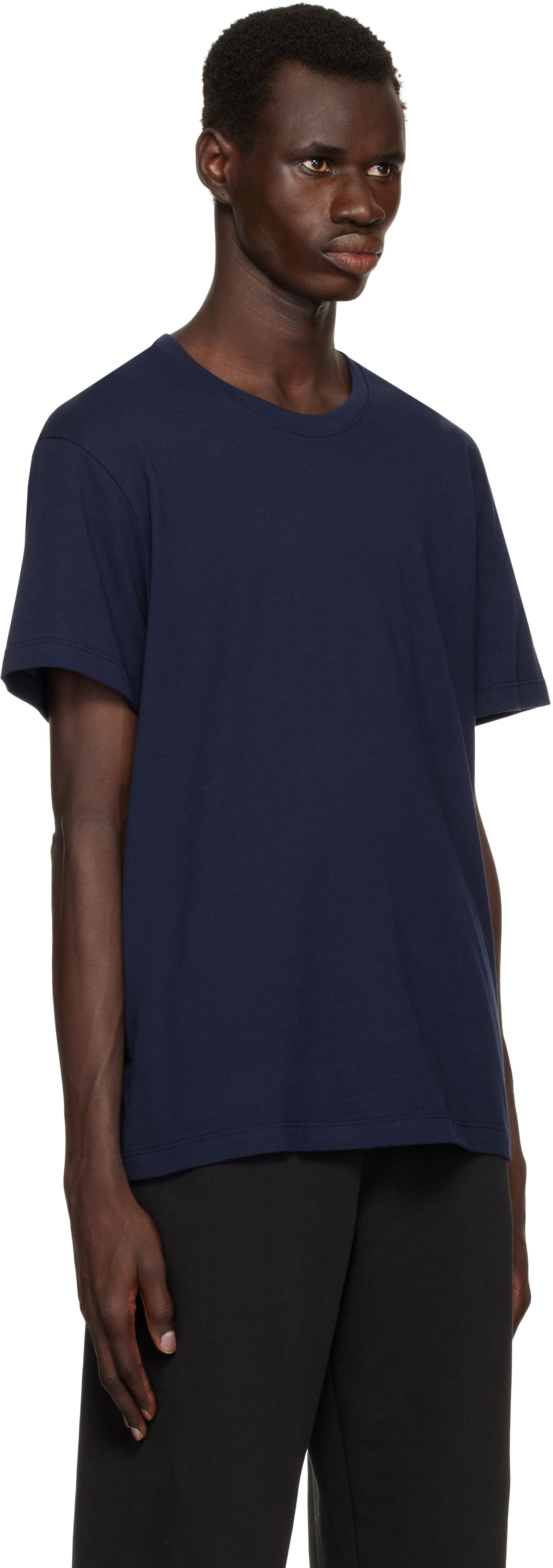 Tričko SKIMS SKIMS Cotton Classic T-Shirt Navy | TP-TSH-5701M-NAVY, 1
