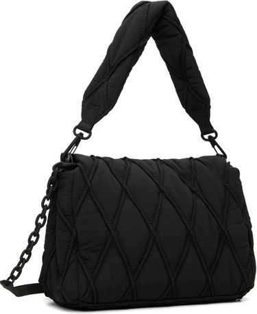 Taška cez rameno Diesel Charm-D M Quilted Shoulder Bag Čierna | X10265 P8048, 2