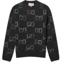 Sveter Gucci Jumbo GG Jacquard Crewneck Čierna | 770509-XKDSJ-1152, 1