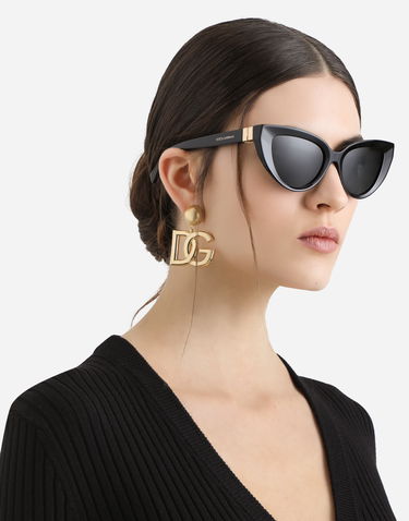 Slnečné okuliare Dolce & Gabbana Dolce & Gabbana DG Hinge Cat Eye Sunglasses Čierna | VG4497VP1879V000, 1