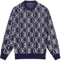 Katch 2 Tone Face Jumper "Navy/Oatmeal Melange"