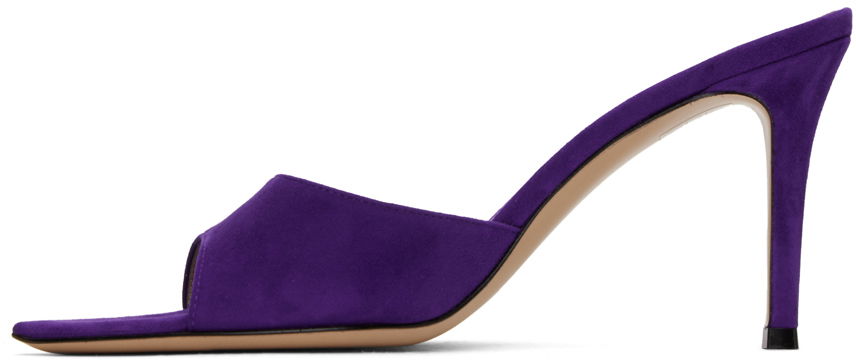 Elle 85 Suede Heeled Mules