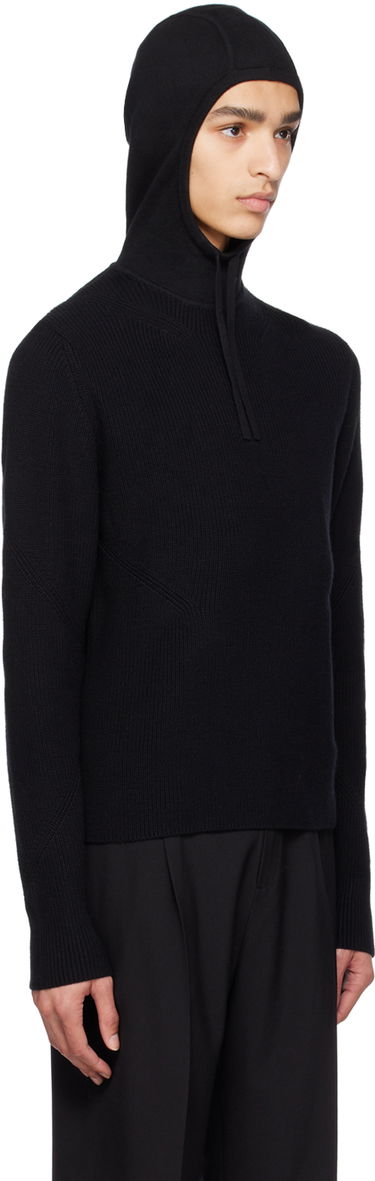 Sveter Dion Lee Dion Lee Paneled Knit Hoodie Čierna | C7158R23, 1