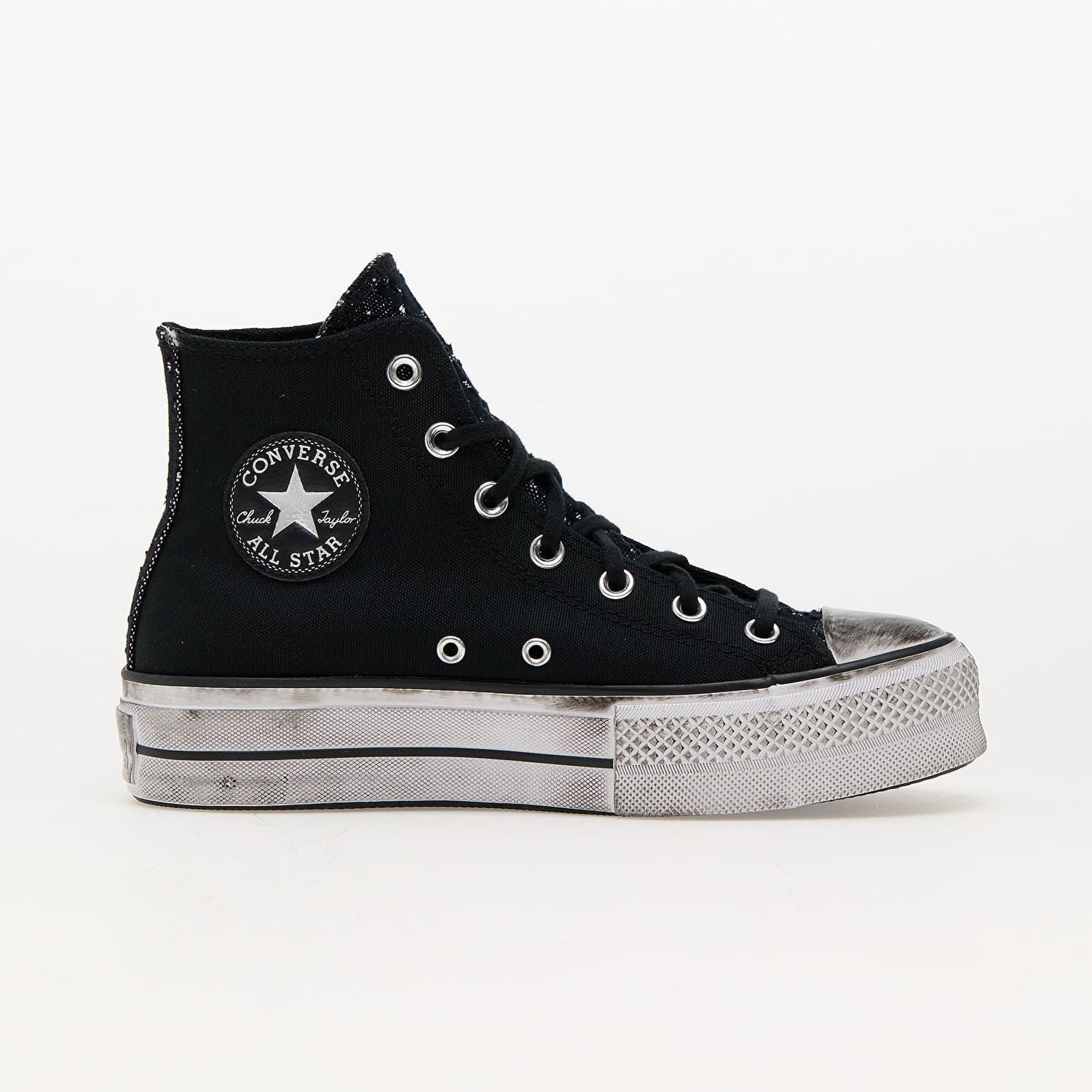 Tenisky a topánky Converse Chuck Taylor All Star Lift Platform Chrome Black/ Silver/ Black Čierna | A06450C, 1