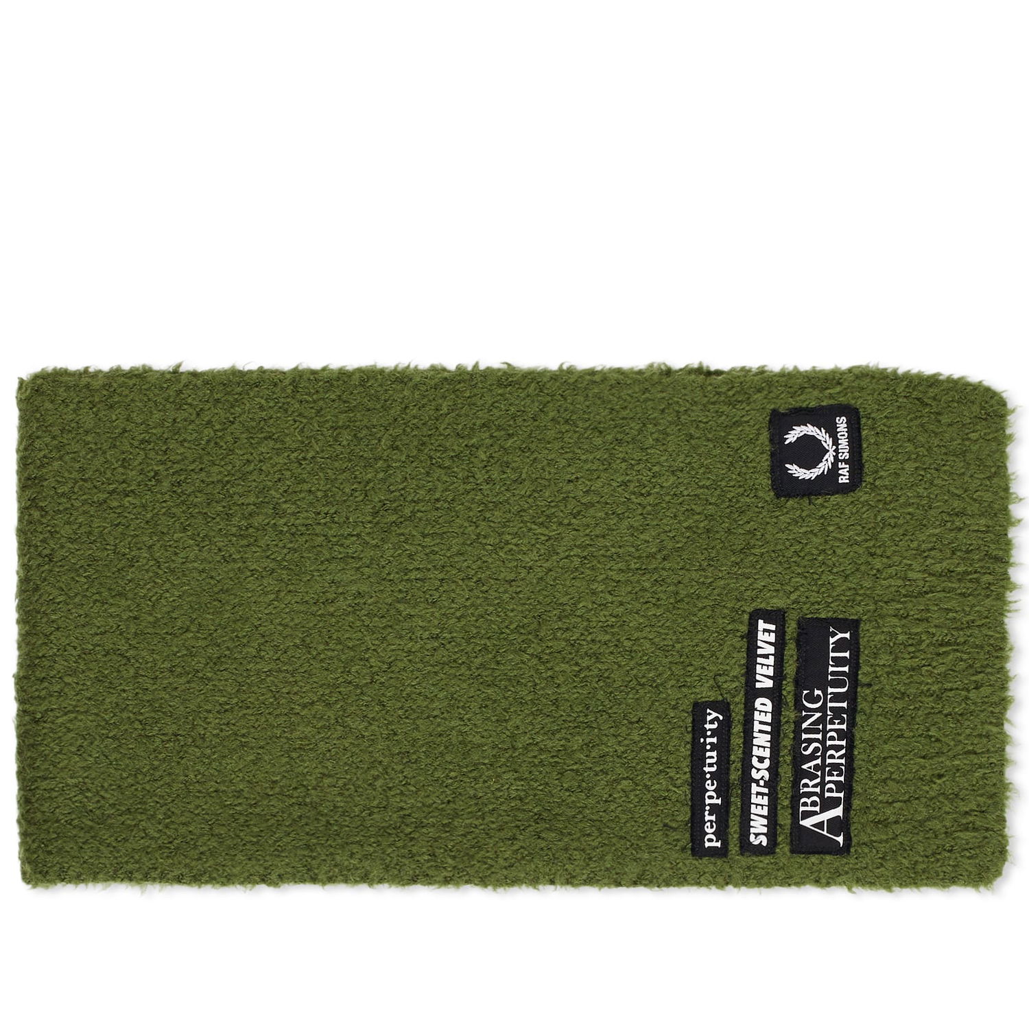 Šál Fred Perry Raf Simons x Fluffy Knit Scarf Zelené | SC6530-M26, 0