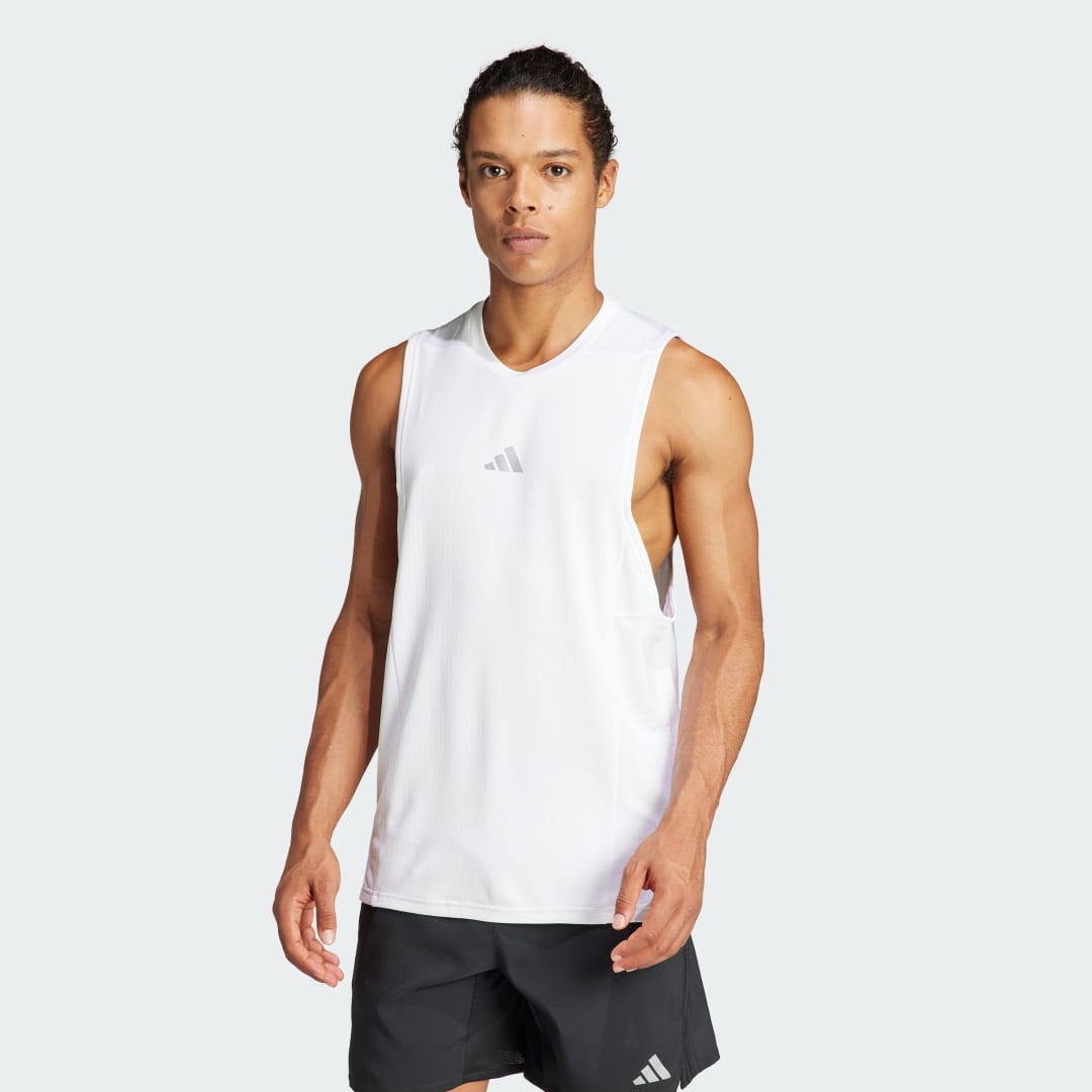 Tričko adidas Performance Designed for Training Workout HEAT.RDY Top Biela | IS3709, 1