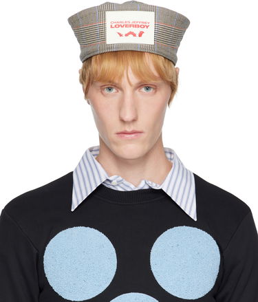 Sveter Charles Jeffrey Loverboy Charles Jeffrey LOVERBOY Sailor Prince of Wales Check Hat Šedá | 054131603, 0