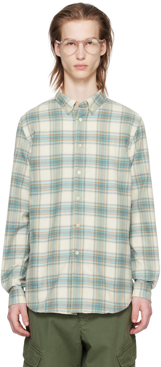 Košeľa Paul Smith PS Paul Smith Check Button-Down Shirt Zelené | M2R-599R-M21955-30